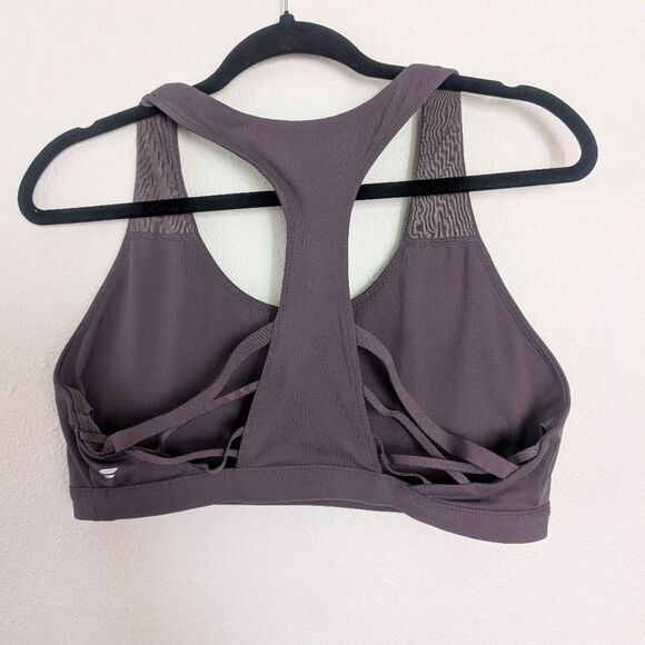 Fabletics Boost Medium Impact Sports Bra Shadow Purple Size Large - Picture 5 of 6
